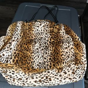 Fun in leopard bag!